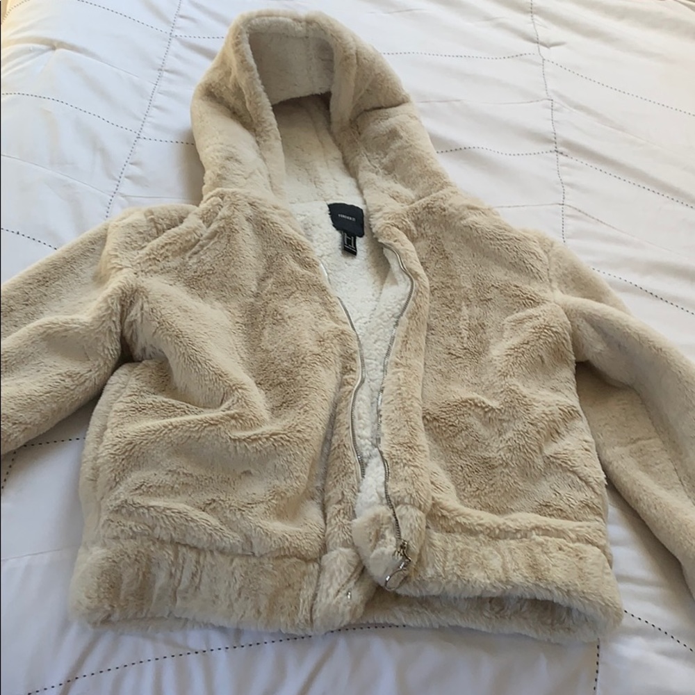 Cozy fluffy zip up